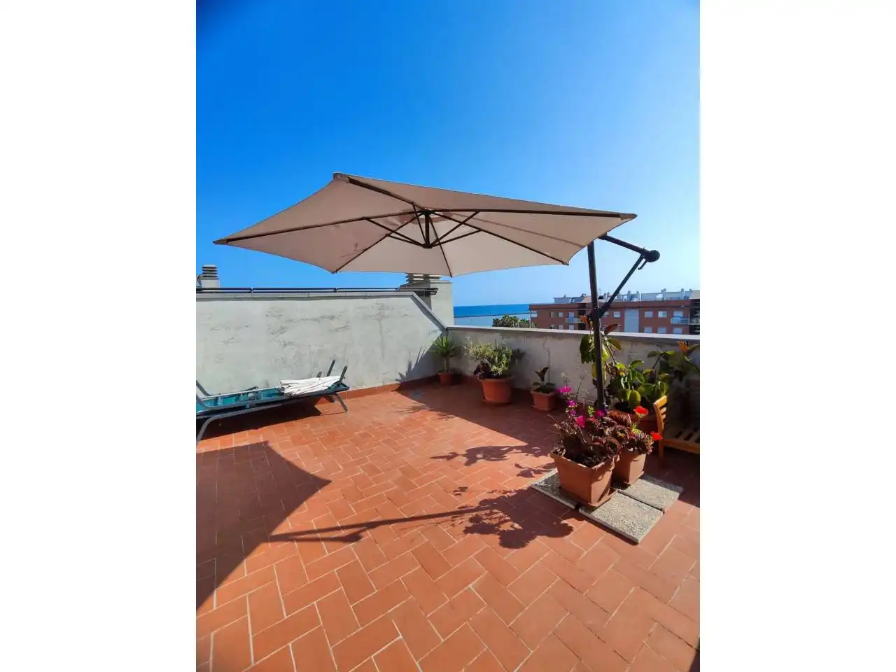 Terraza de Piso de alquiler en Cubelles con Aire acondicionado, Calefacción y Parquet
