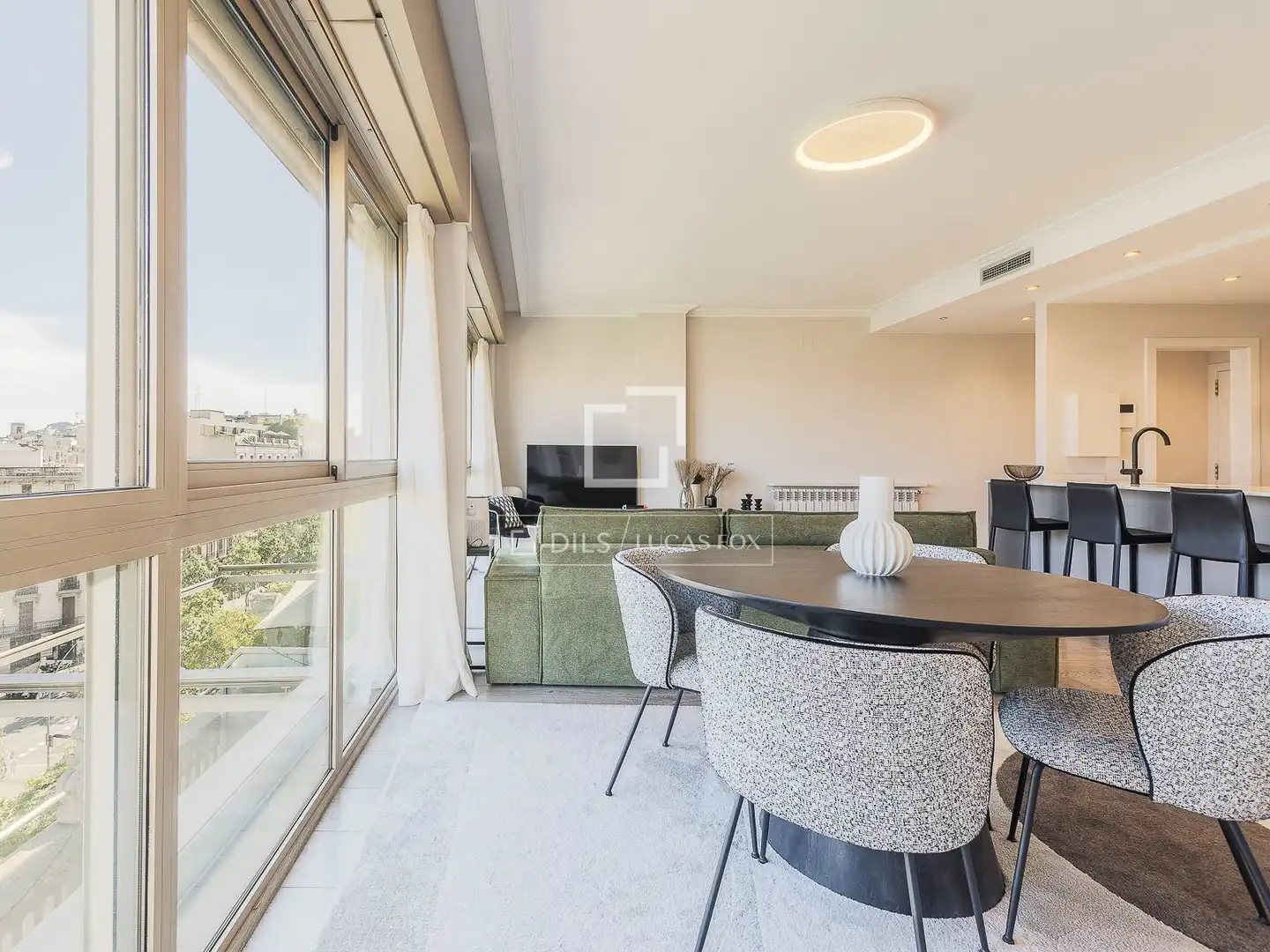 Sala de estar de Ático en venta en Barcelona con Aire acondicionado, Calefacción y Trastero