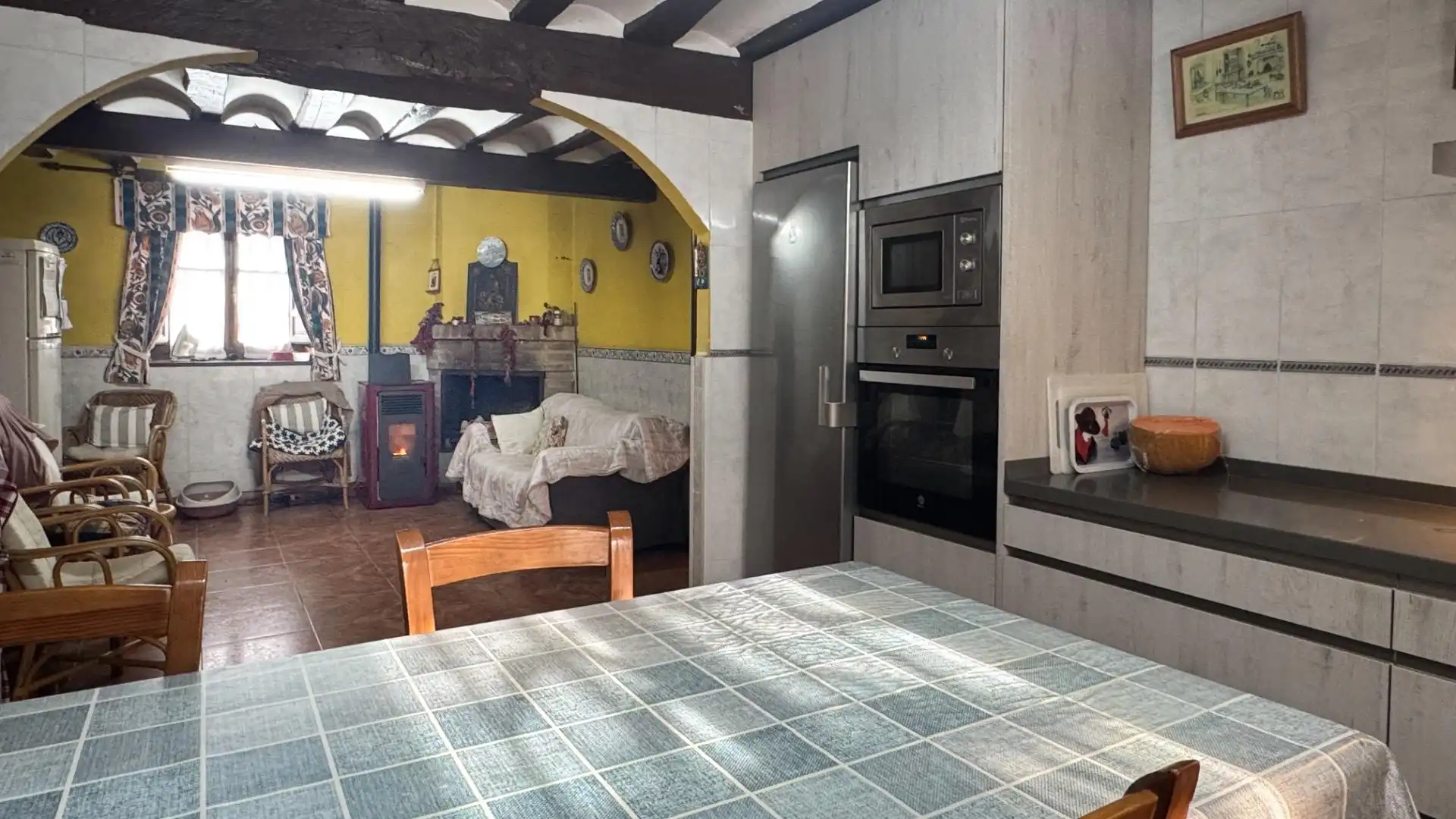 Cocina de Finca rústica en venta en Baños de Rioja con Calefacción, Jardín privado y Terraza