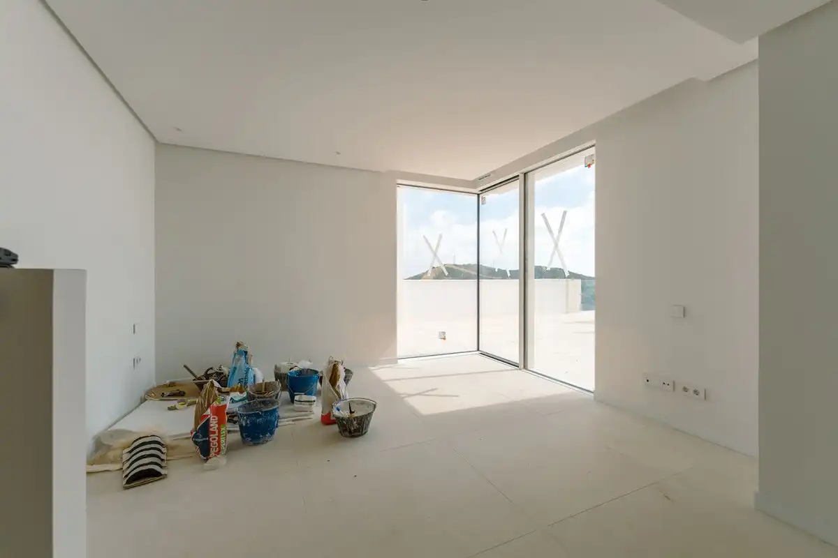 Sala de estar de Dúplex en venta en Ojén con Terraza, Trastero y Piscina