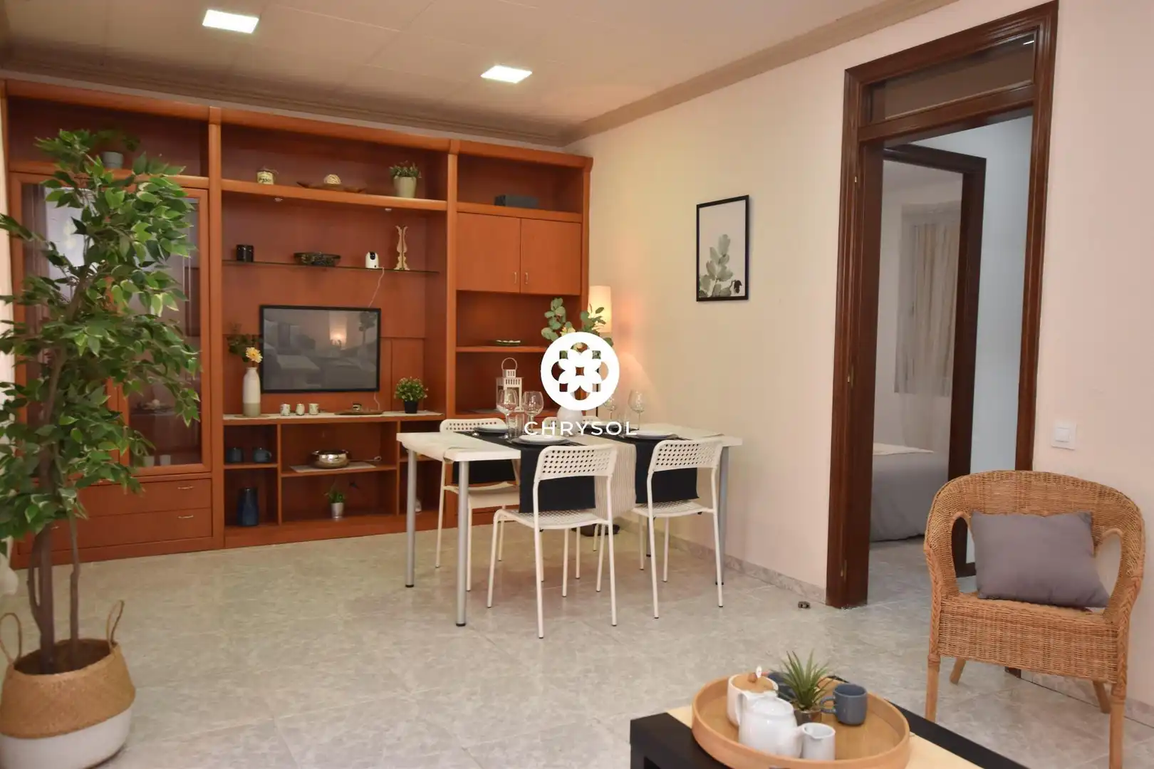 Sala d'estar de Pis en venda en Barcelona amb Terrassa, Traster i Alarma