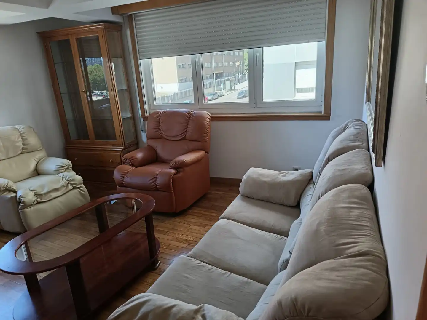 Living room of Flat for rent in A Coruña Capital   with Heating, Furnished and Oven