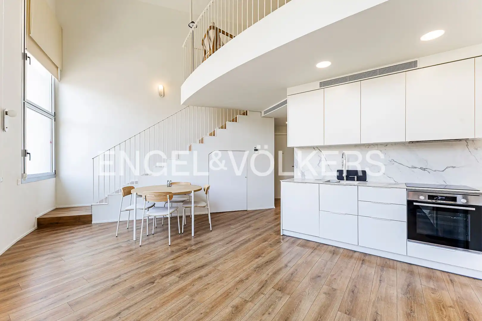 Kitchen of Duplexes for rent in Barcelona  with Air Conditioner, Heating and Private garden