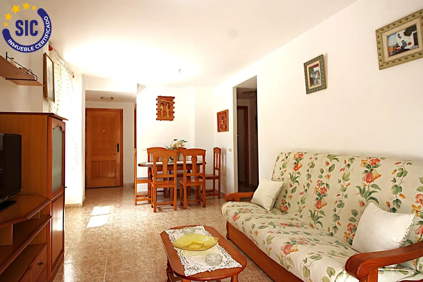 Sala d'estar de Apartament en venda en Oropesa del Mar / Orpesa amb Terrassa, Traster i Moblat