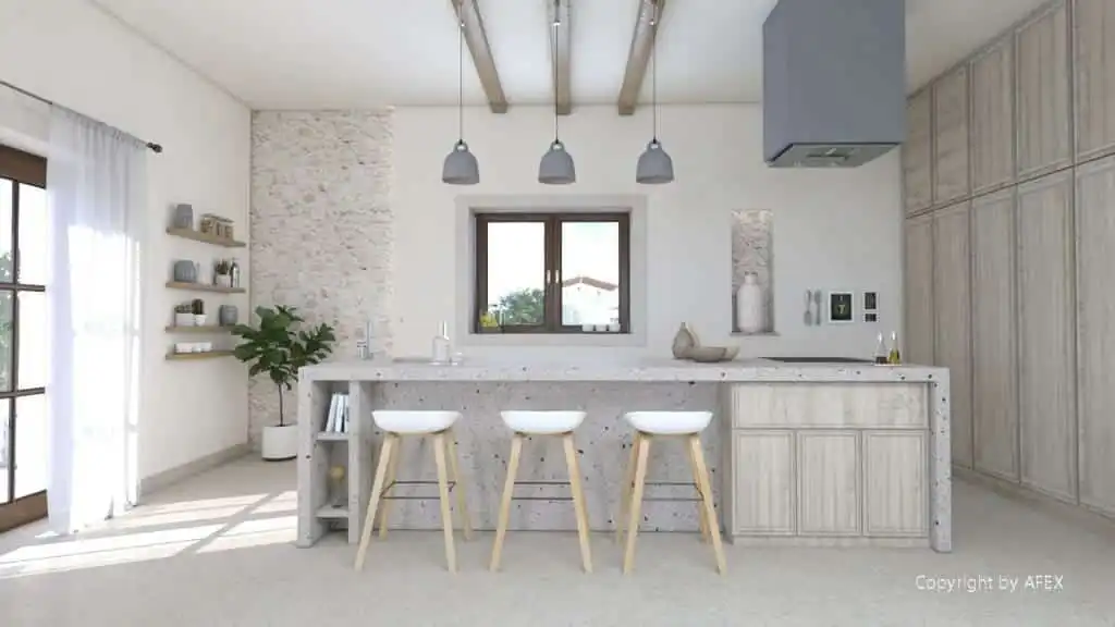 Kitchen of Country homes for sale in Felanitx  with Air Conditioner, Heating and Storage room