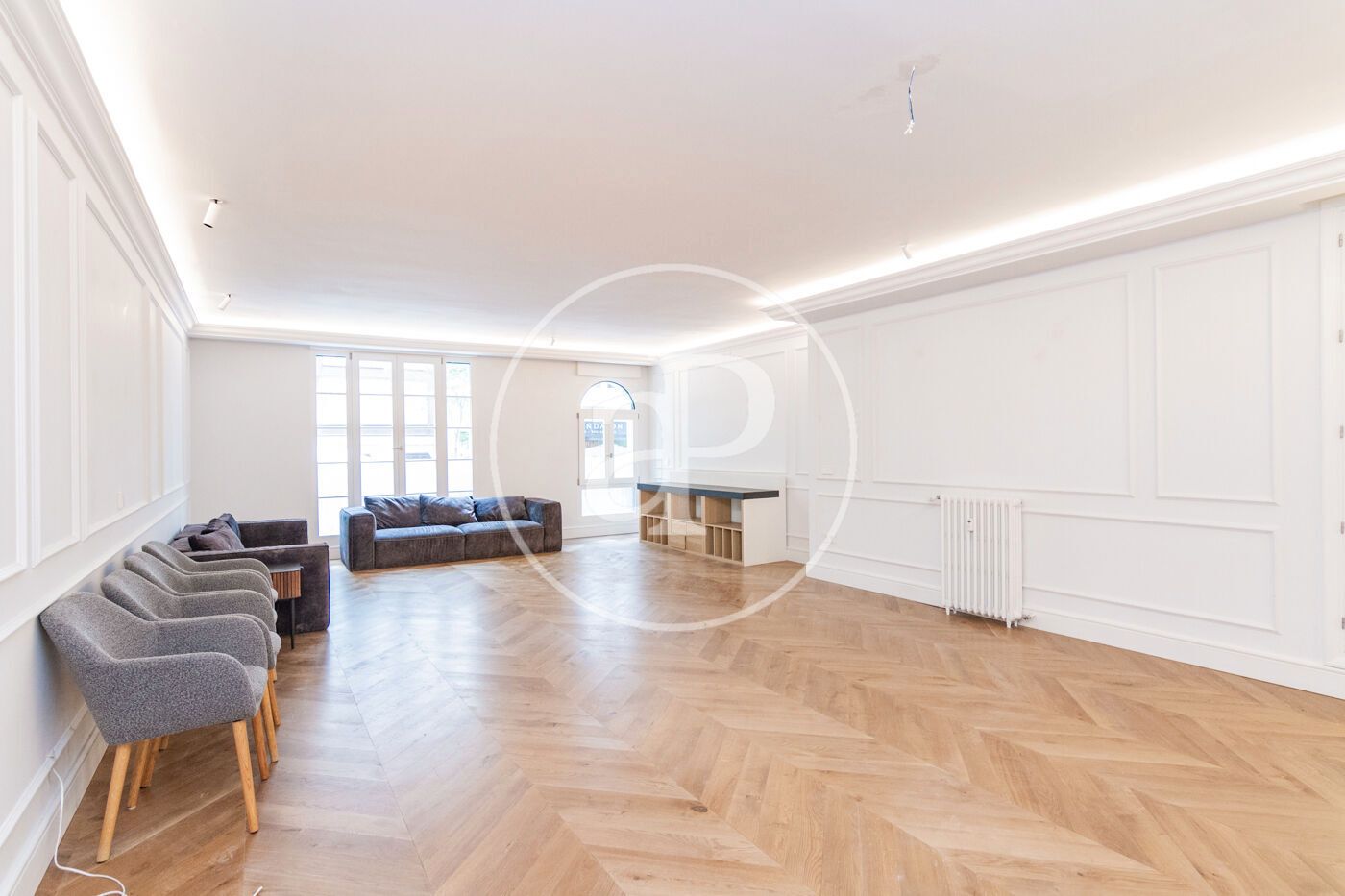 Living room of Flat to rent in  Madrid Capital  with Air Conditioner, Heating and Terrace