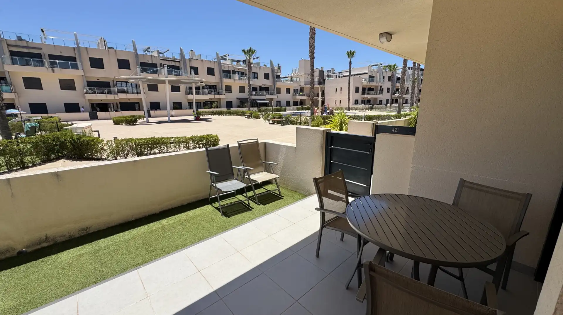 Terraza de Planta baja en venta en Pilar de la Horadada con Aire acondicionado, Terraza y Piscina
