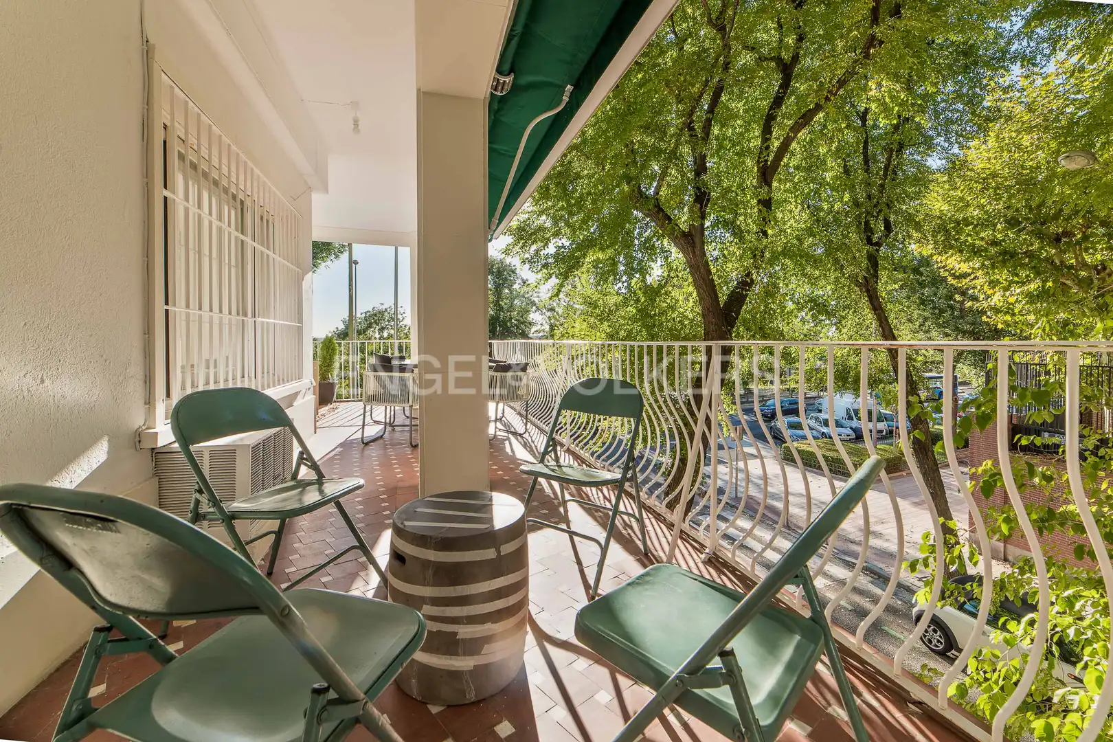 Terraza de Piso de alquiler en Madrid con Aire acondicionado, Calefacción y Parquet