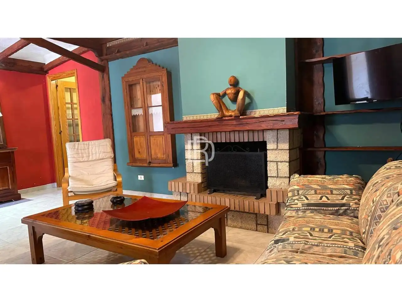 Sala d'estar de Casa adosada de lloguer en La Orotava amb Terrassa i Moblat