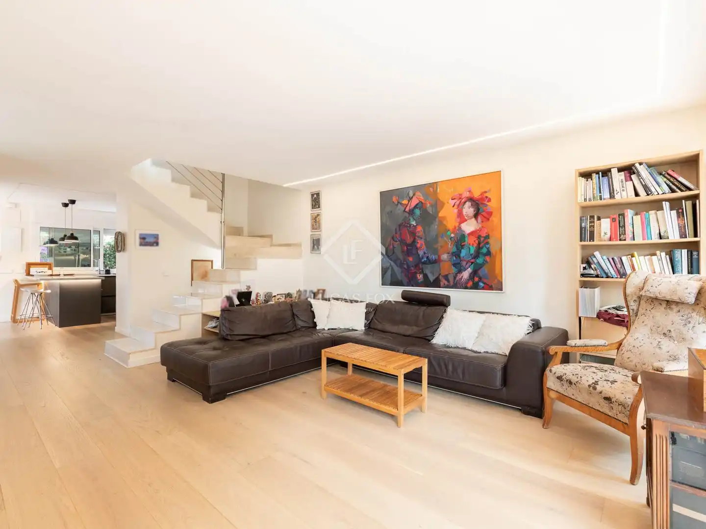 Living room of Houses for sale in Sitges  with Air Conditioner, Private garden and Furnished