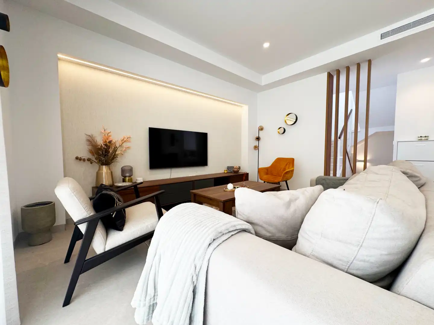 Sala de estar de Casa o chalet en venta en Torre-Pacheco con Aire acondicionado, Calefacción y Jardín privado
