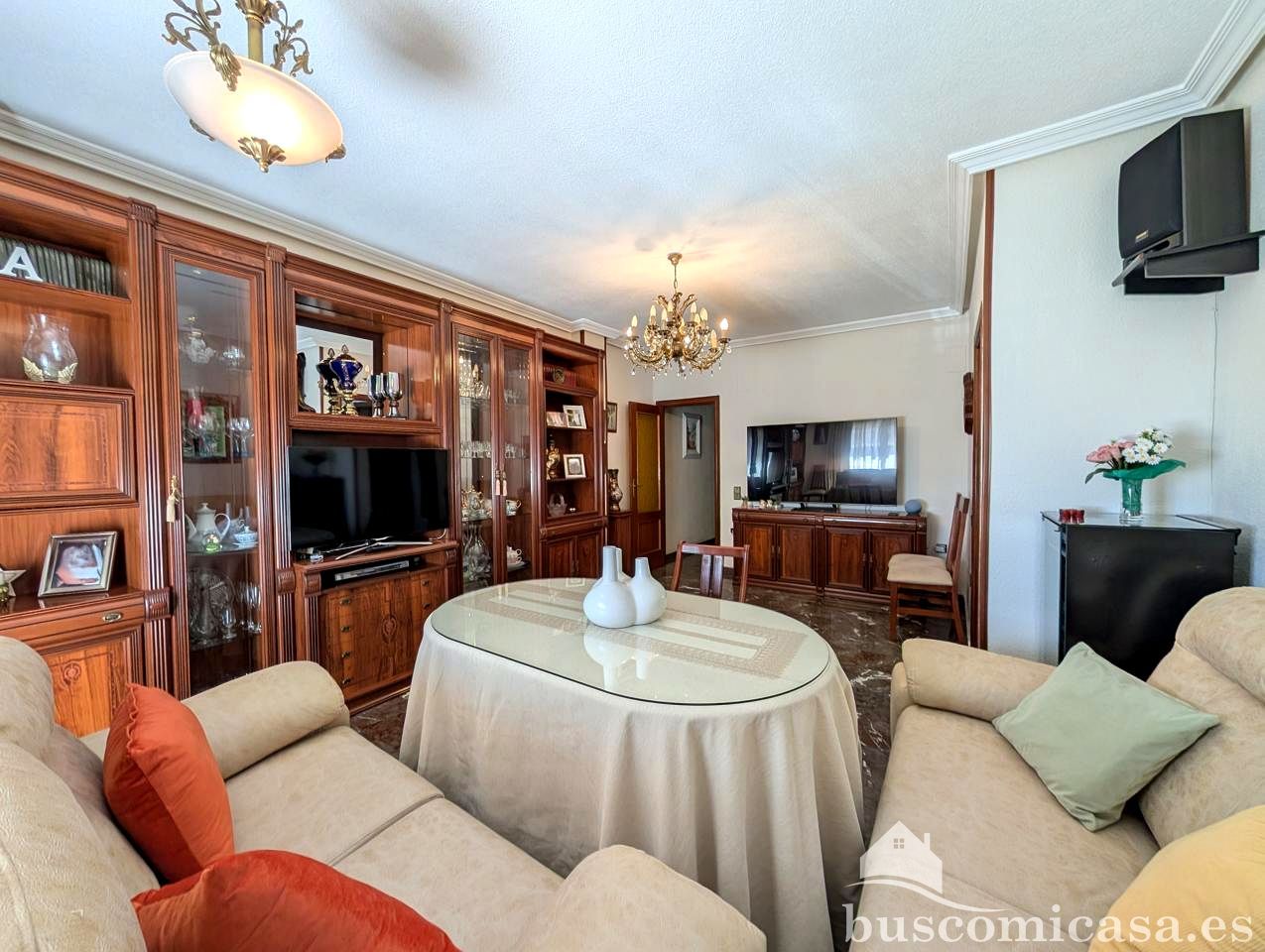 Living room of Flat for sale in Linares  with Air Conditioner and Balcony