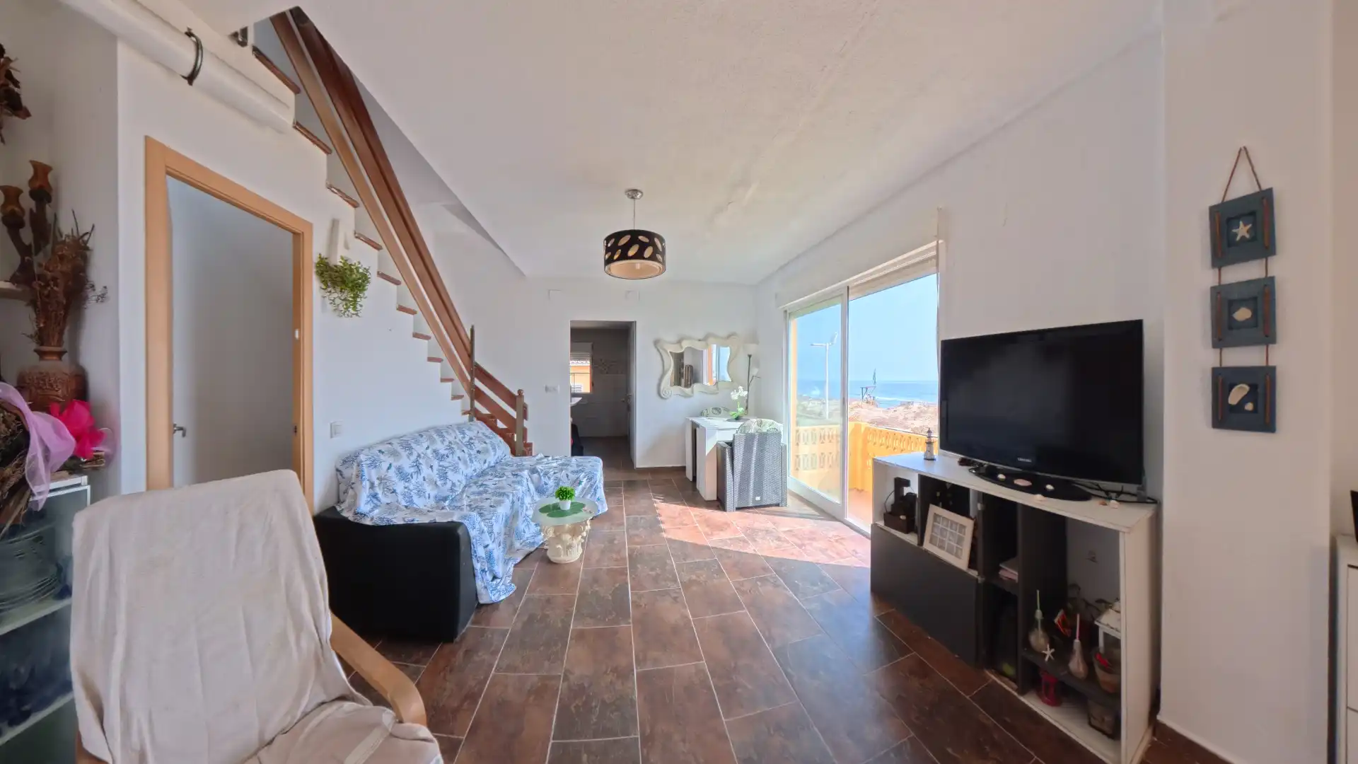 Sala de estar de Casa adosada en venta en Sueca con Aire acondicionado, Calefacción y Terraza