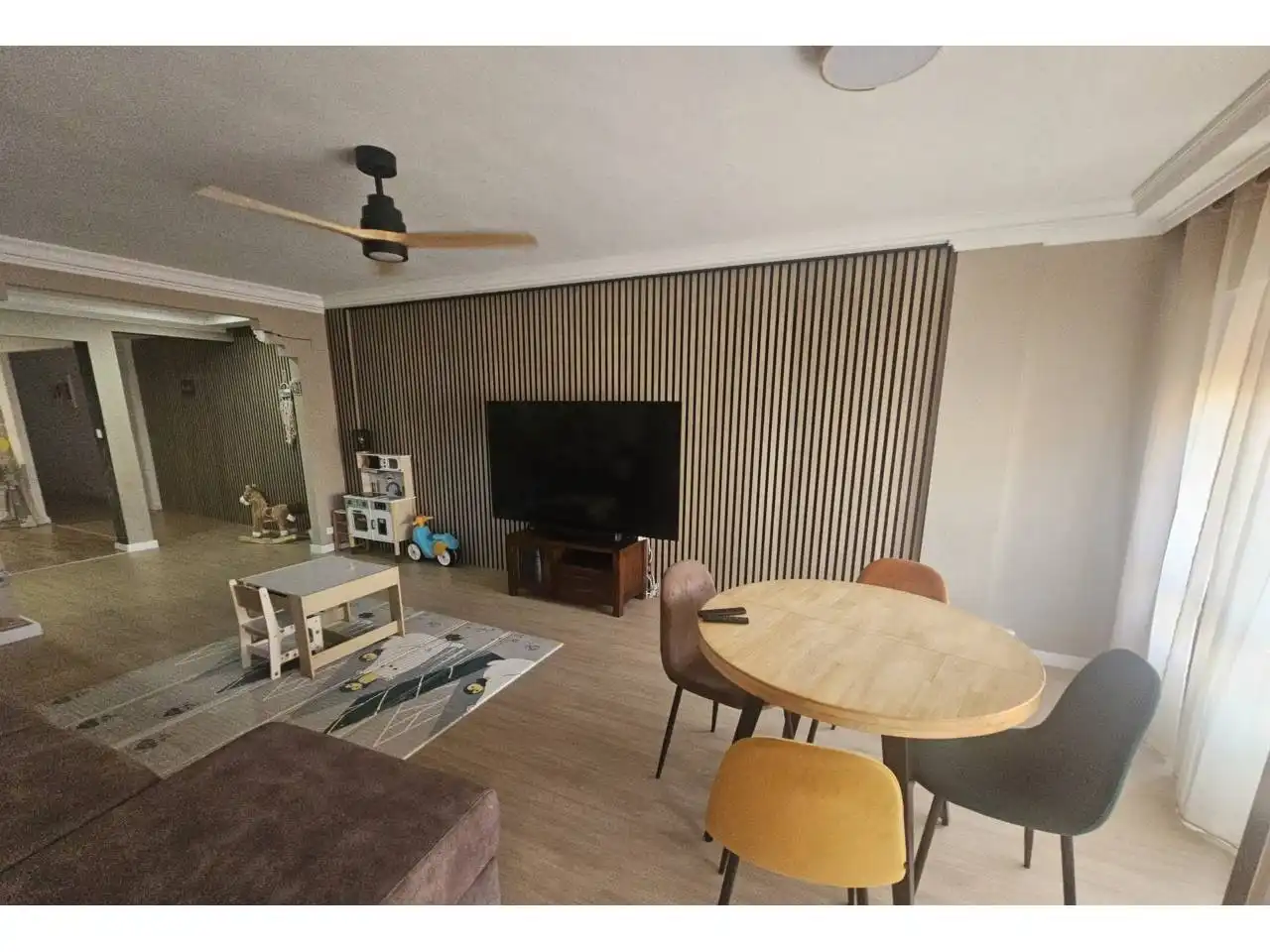 Sala d'estar de Pis en venda en La Font d'en Carròs amb Terrassa, Moblat i Balcó