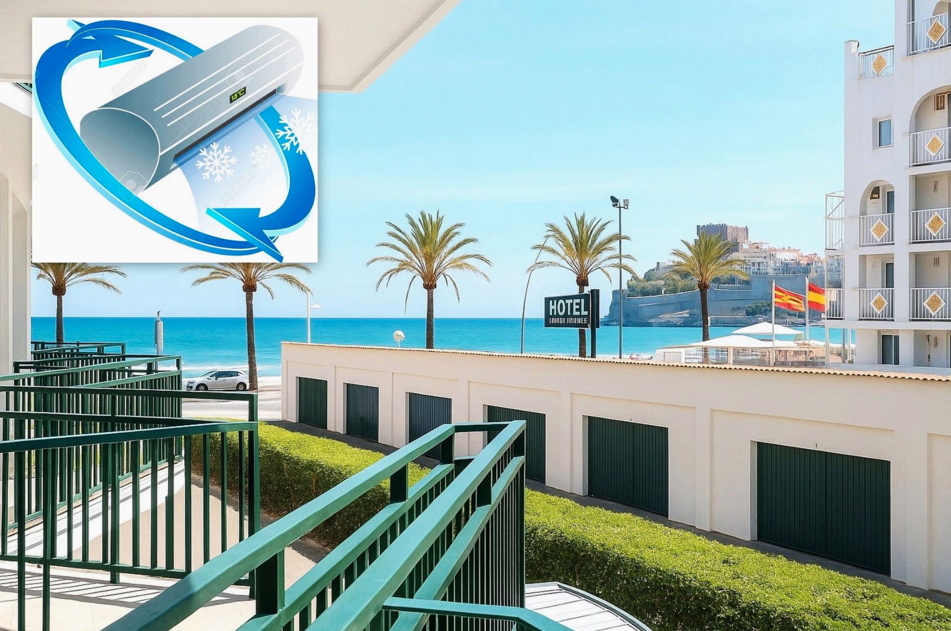 Exterior view of Apartment to rent in Peñíscola / Peníscola  with Air Conditioner, Terrace and Furnished
