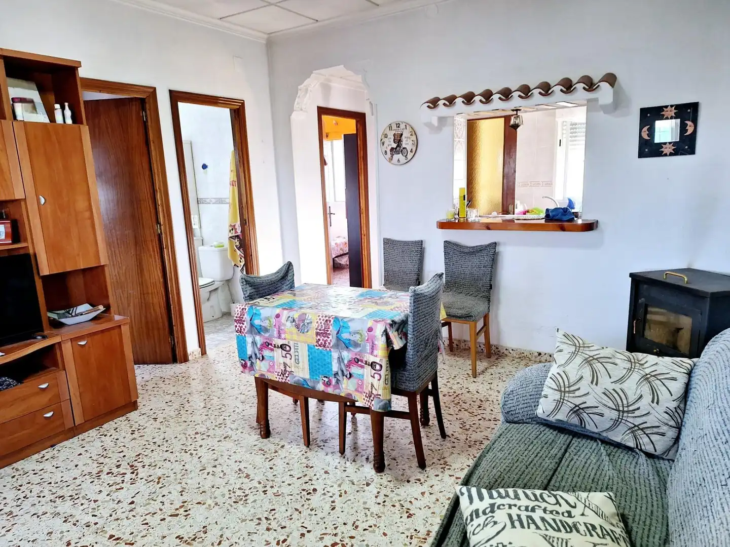 Sala d'estar de Casa o xalet en venda en Caudete amb Aire condicionat, Terrassa i Piscina