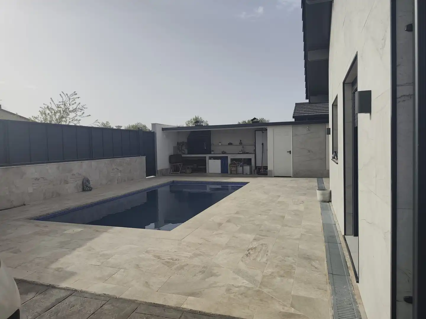 Swimming pool of Houses for sale in Las Ventas de Retamosa  with Air Conditioner, Heating and Storage room