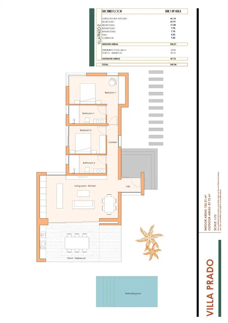 Chalet con piscina en venta en Campo de Murcia, imagen 5