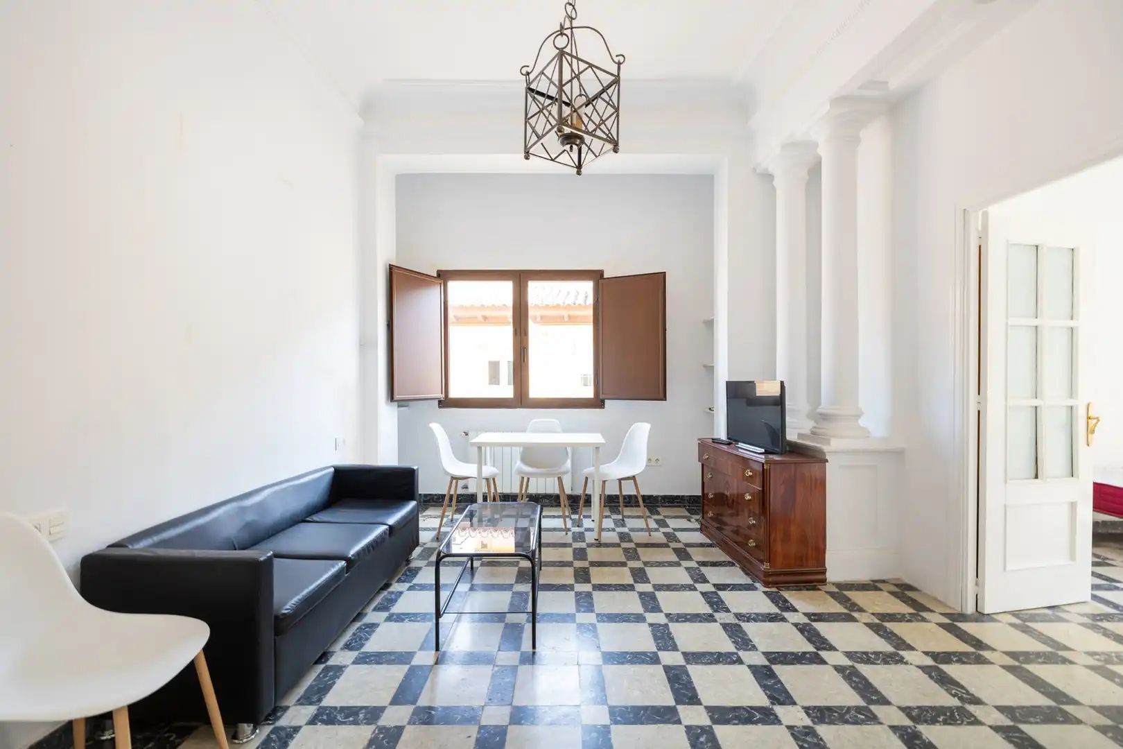 Living room of Flat for rent in Granada  with Heating and Furnished
