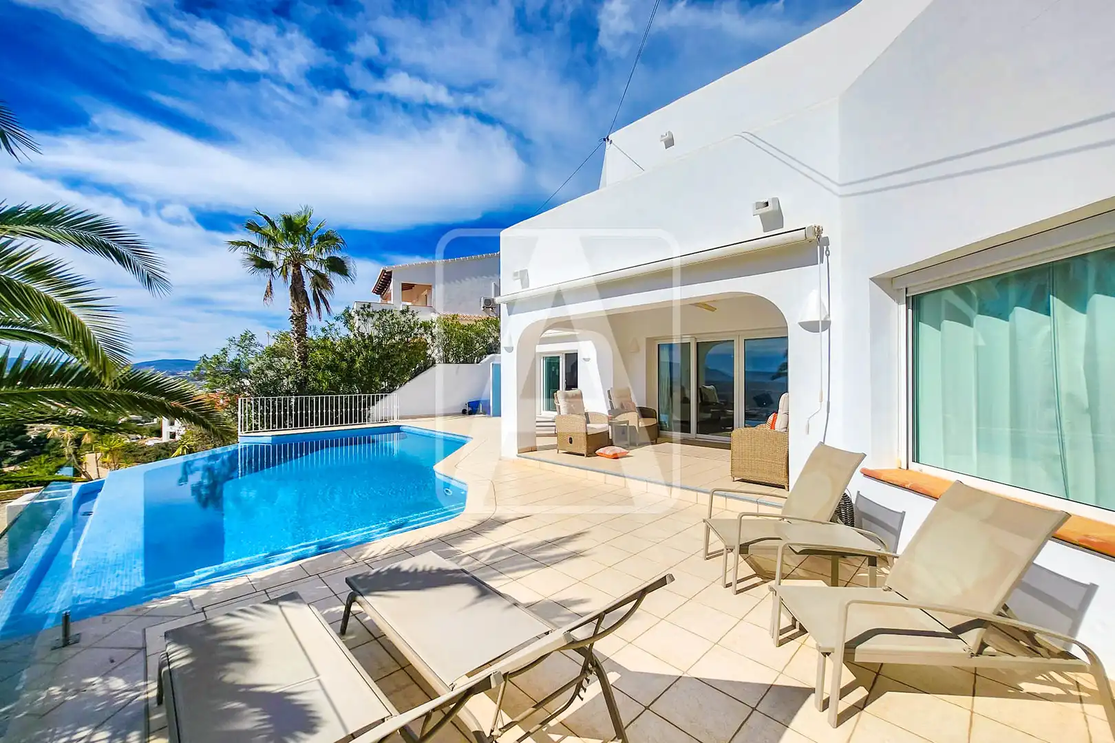 Exterior view of Houses for sale in Moraira  with Air Conditioner, Heating and Private garden