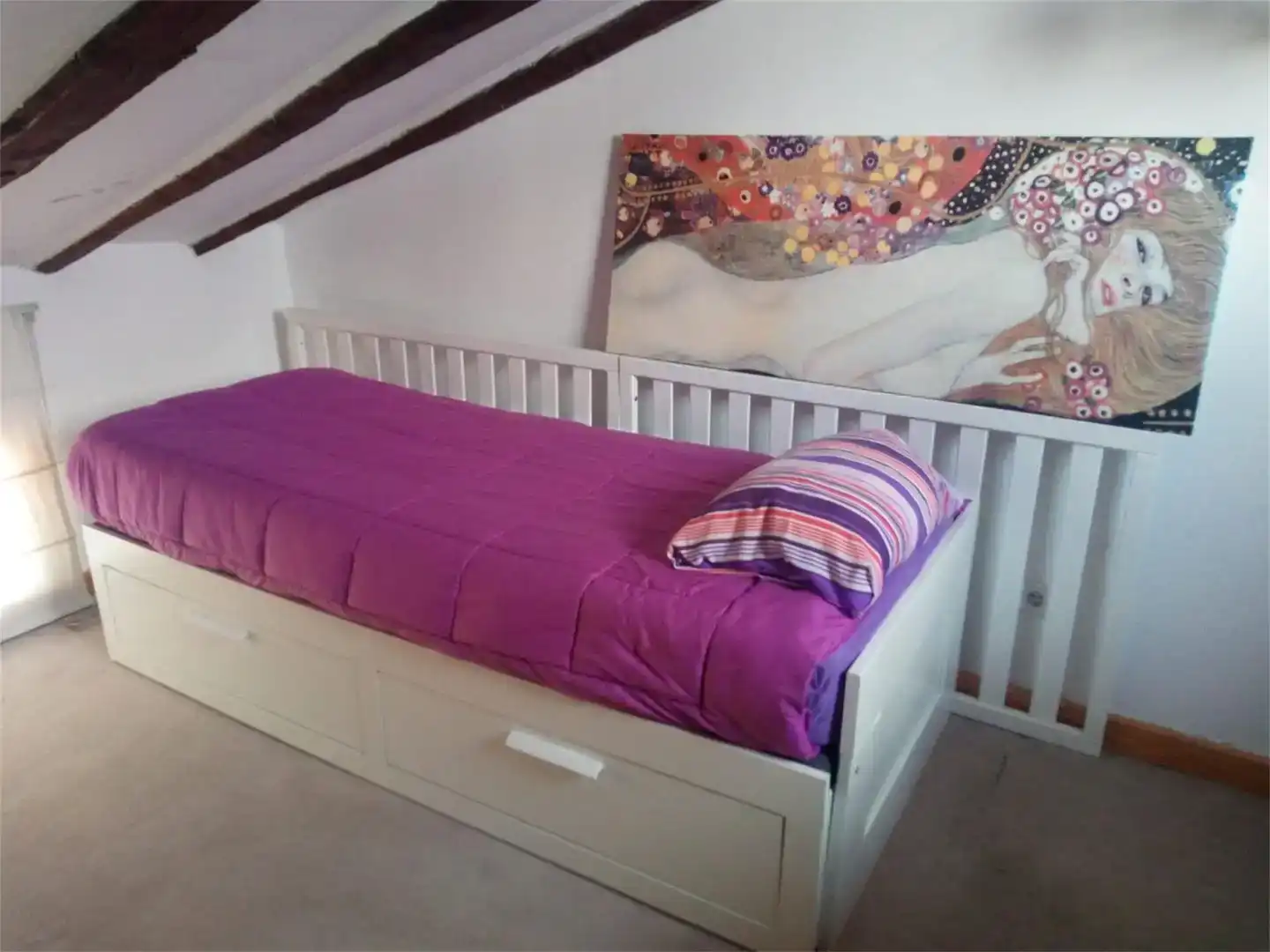 Schlafzimmer von Maisonette zur Miete in Madrid mit Klimaanlage und Möbliert