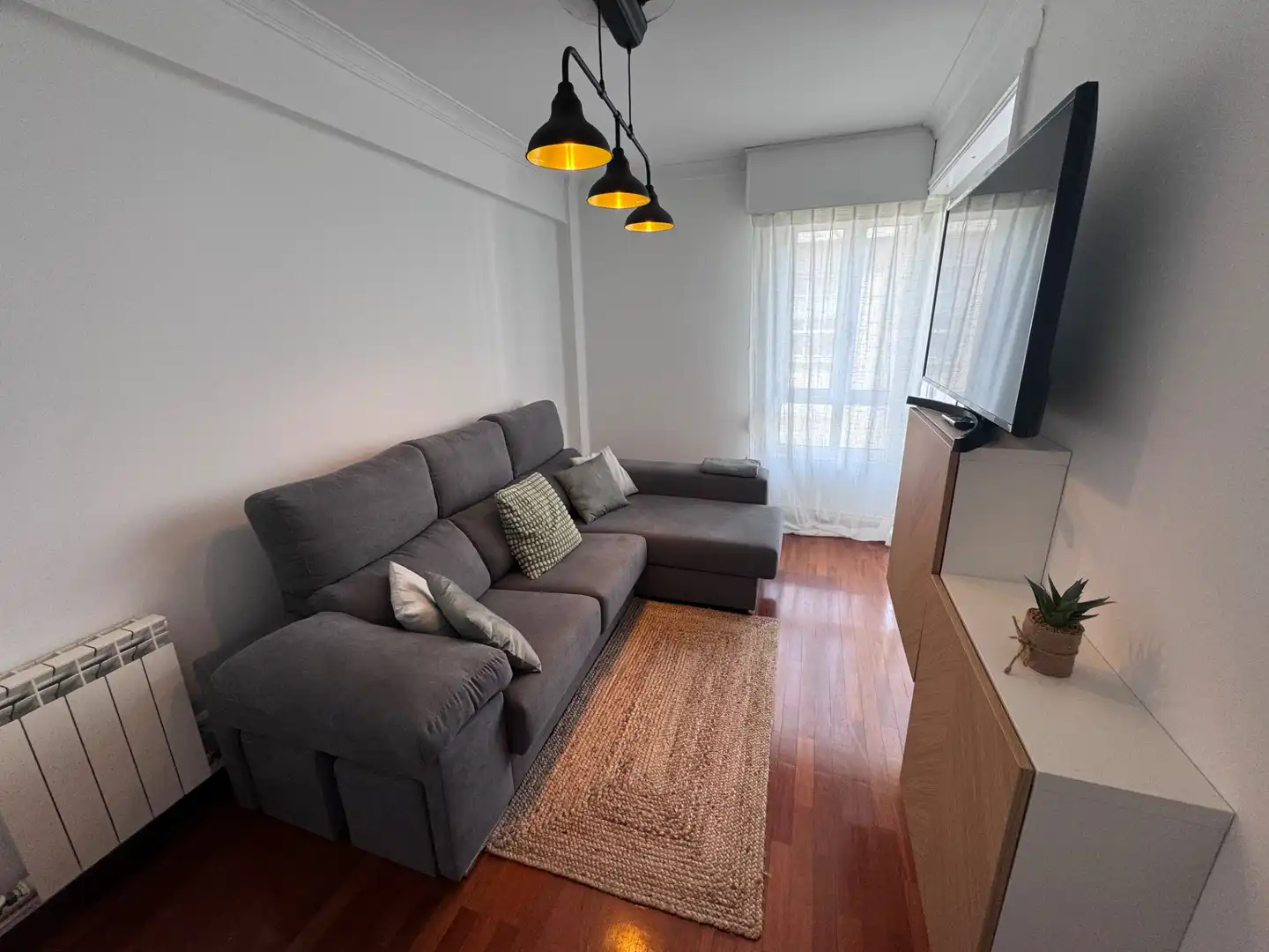 Wohnzimmer von Wohnung zur Miete in Ferrol mit Heizung und Möbliert