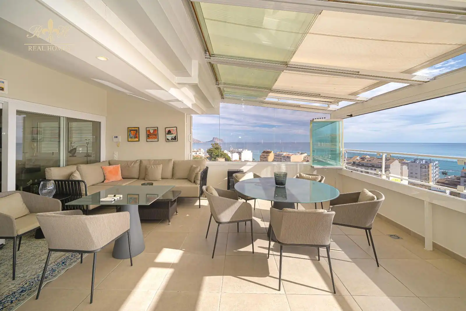 Terrasse von Dachboden zum Verkauf in Altea mit Klimaanlage, Heizung und Schwimmbad