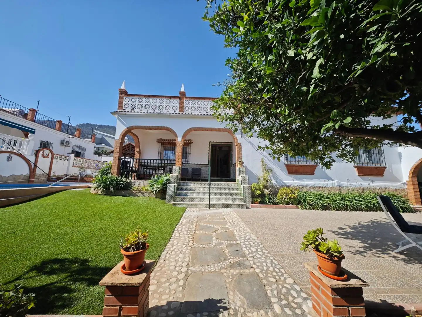 Garten von Haus oder Chalet zur Miete in Alhaurín de la Torre mit Klimaanlage, Heizung und Privatgarten