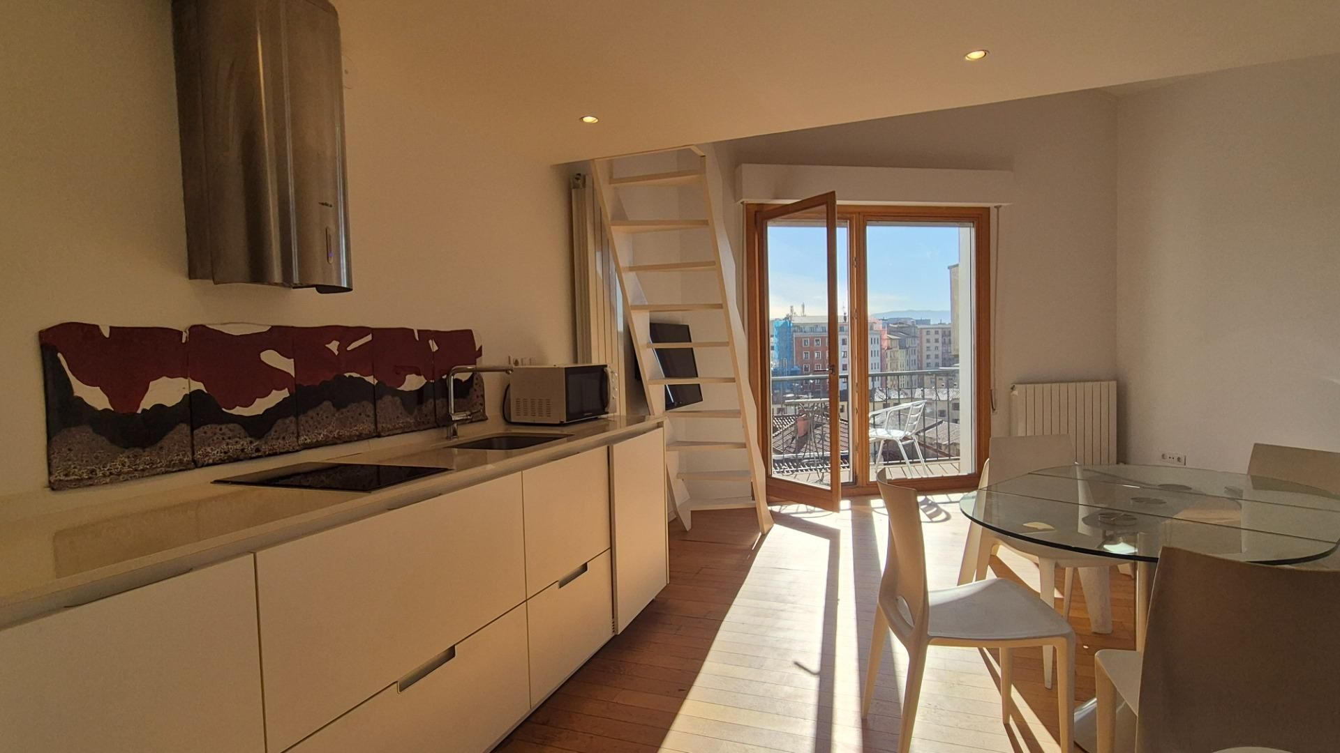 Kitchen of Flat for sale in  Pamplona / Iruña  with Heating, Terrace and Balcony