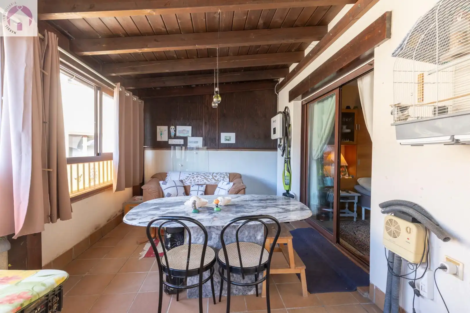 Dining room of Flat for sale in Güéjar Sierra  with Air Conditioner, Heating and Terrace
