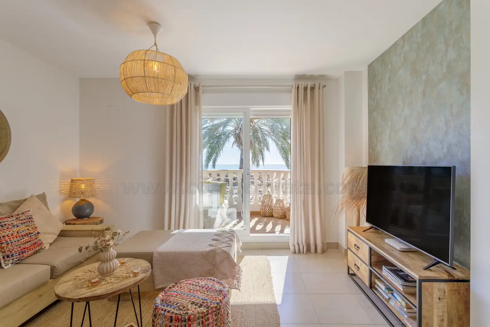 Living room of Apartments for sale in El Campello  with Air Conditioner, Terrace and Furnished