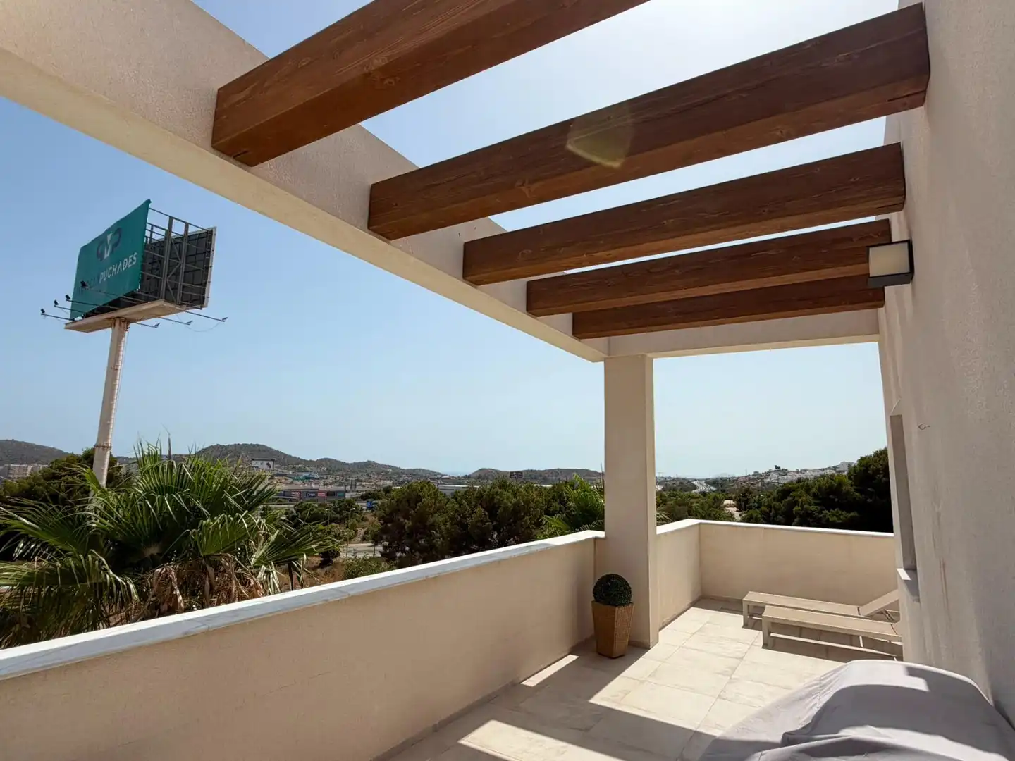 Terrassa de Casa o xalet de lloguer en Finestrat amb Aire condicionat, Jardí privat i Terrassa