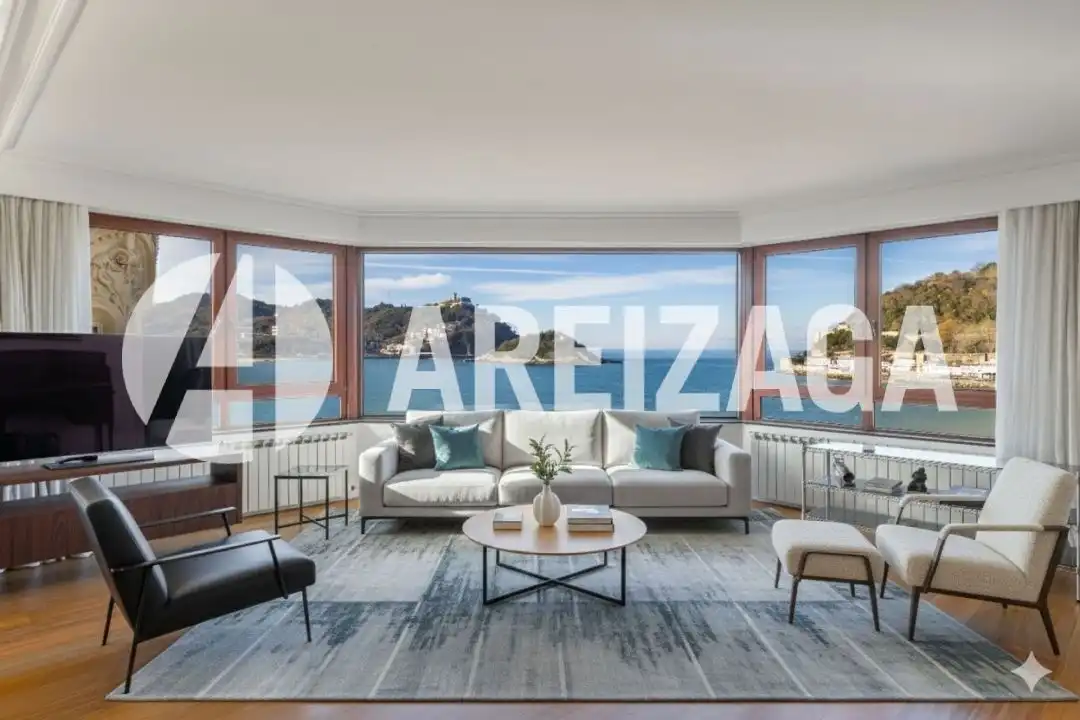 Living room of Flat for sale in Donostia - San Sebastián   with Air Conditioner, Heating and Terrace