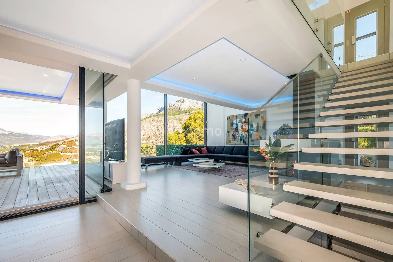 Sala d'estar de Casa o xalet en venda en Altea amb Aire condicionat, Calefacció i Terrassa