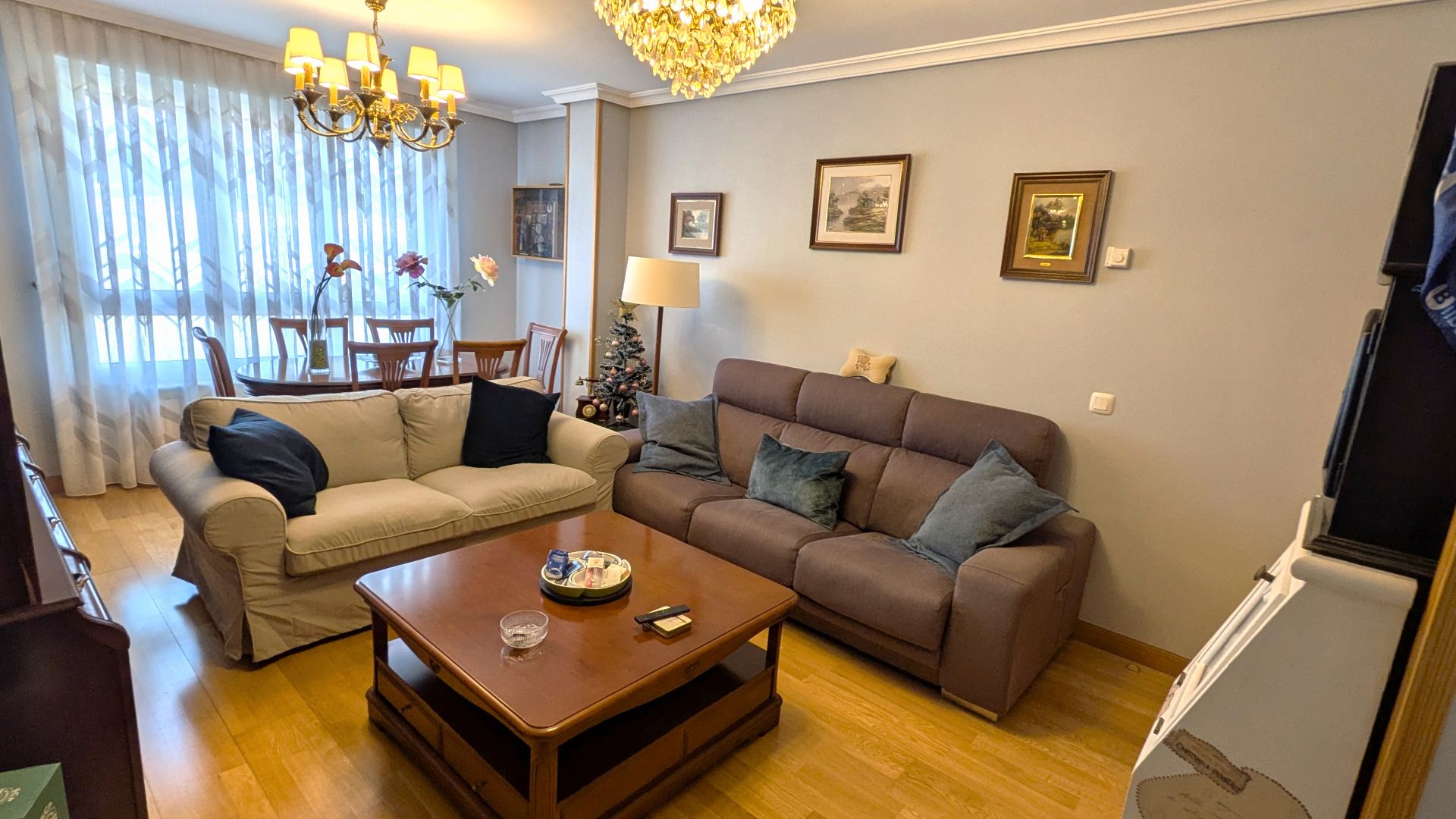 Sala d'estar de Pis en venda en Palencia Capital amb Calefacció, Moblat i Forn