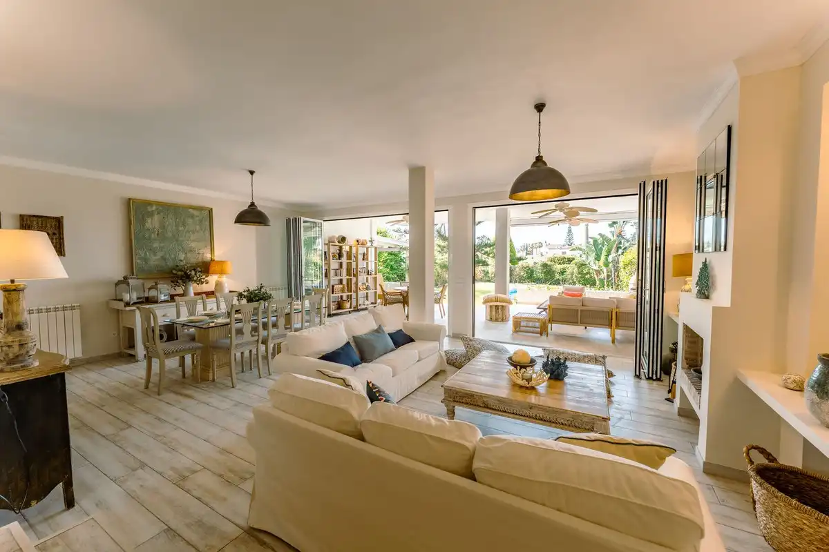 Sala de estar de Casa o chalet de alquiler en Marbella