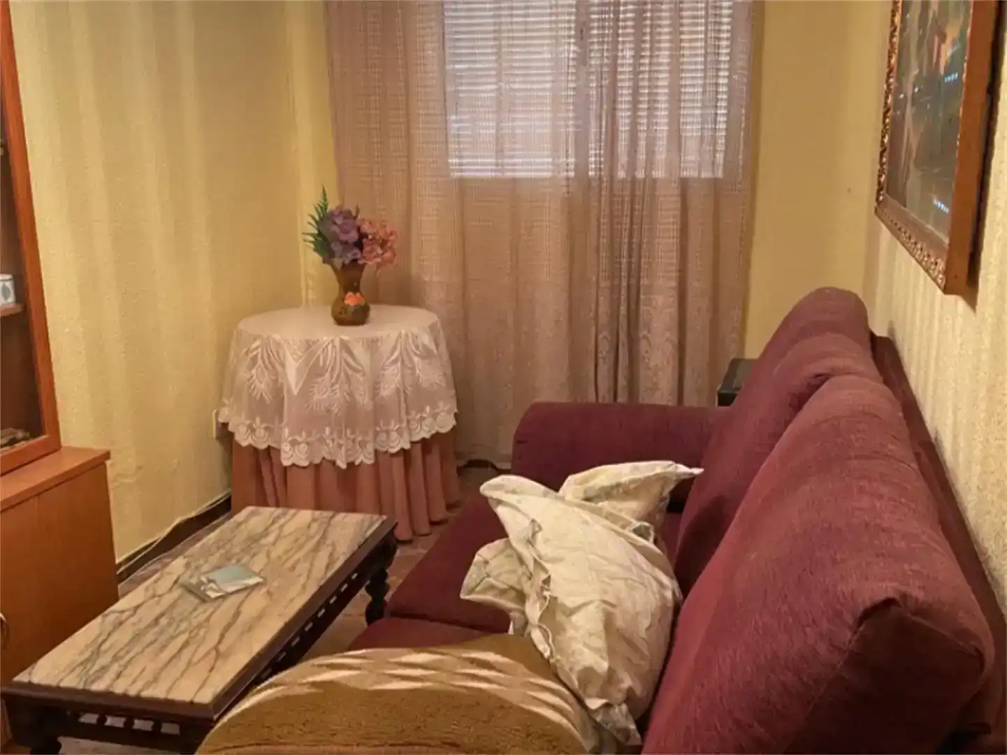 Wohnzimmer von Wohnung zum Verkauf in Paniza mit Abstellraum, Möbliert und Ofen