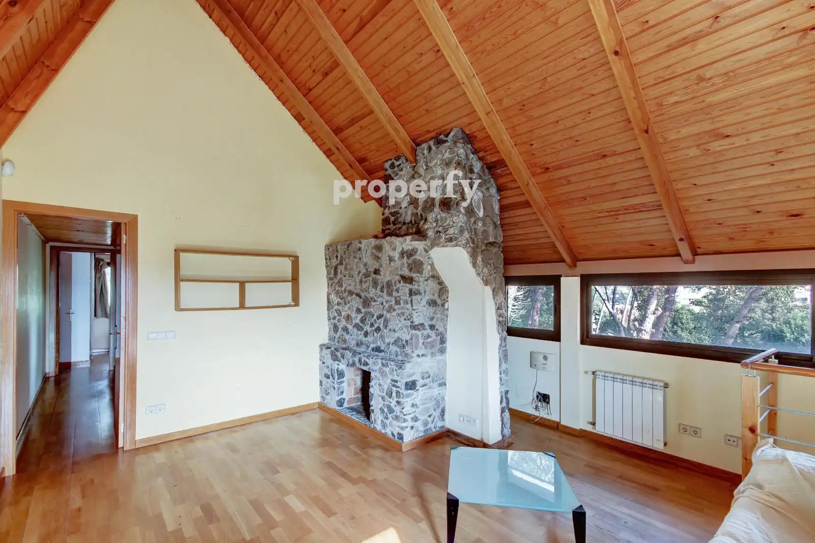Living room of Houses for sale in Caldes de Malavella  with Heating, Private garden and Parquet flooring