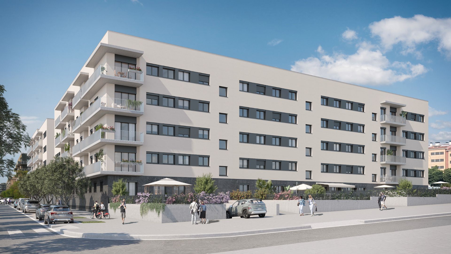 Exterior view of Flat for sale in Montcada i Reixac  with Air Conditioner, Heating and Parquet flooring