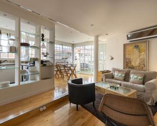 Living room of Apartment to share in  Madrid Capital  with Air Conditioner, Heating and Terrace