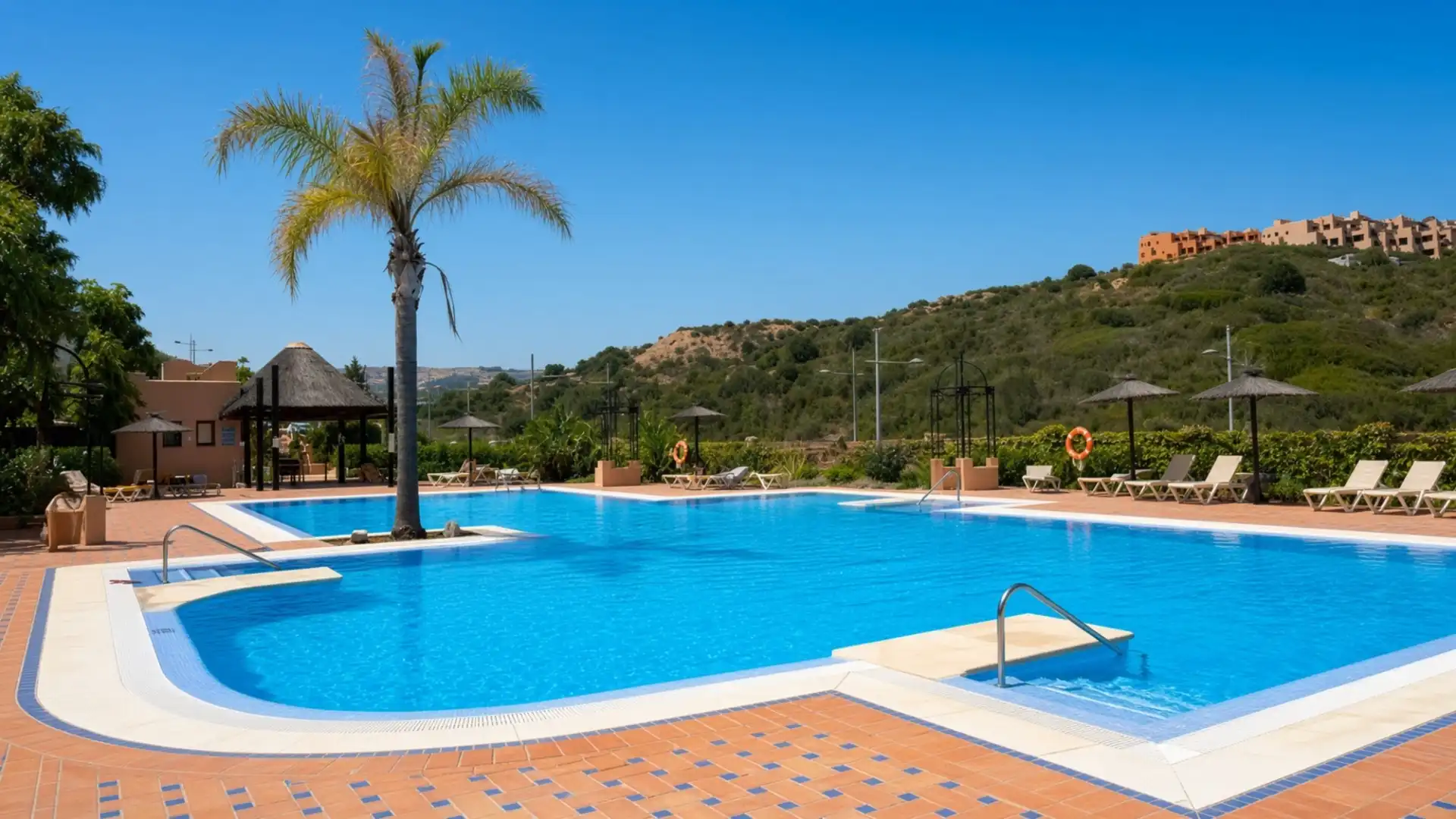 Swimming pool of Attic for sale in Manilva  with Air Conditioner, Terrace and Storage room