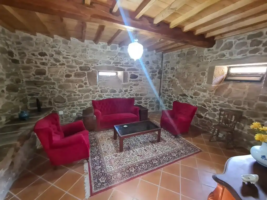 Sala de estar de Casa o chalet en venta en Dodro con Jardín privado, Parquet y Trastero