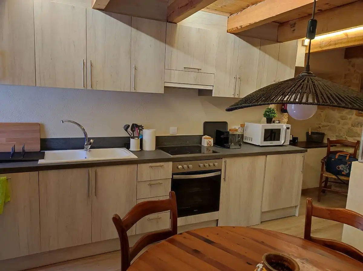 Cuina de Casa o xalet en venda en Sant Mateu amb Aire condicionat, Terrassa i Moblat