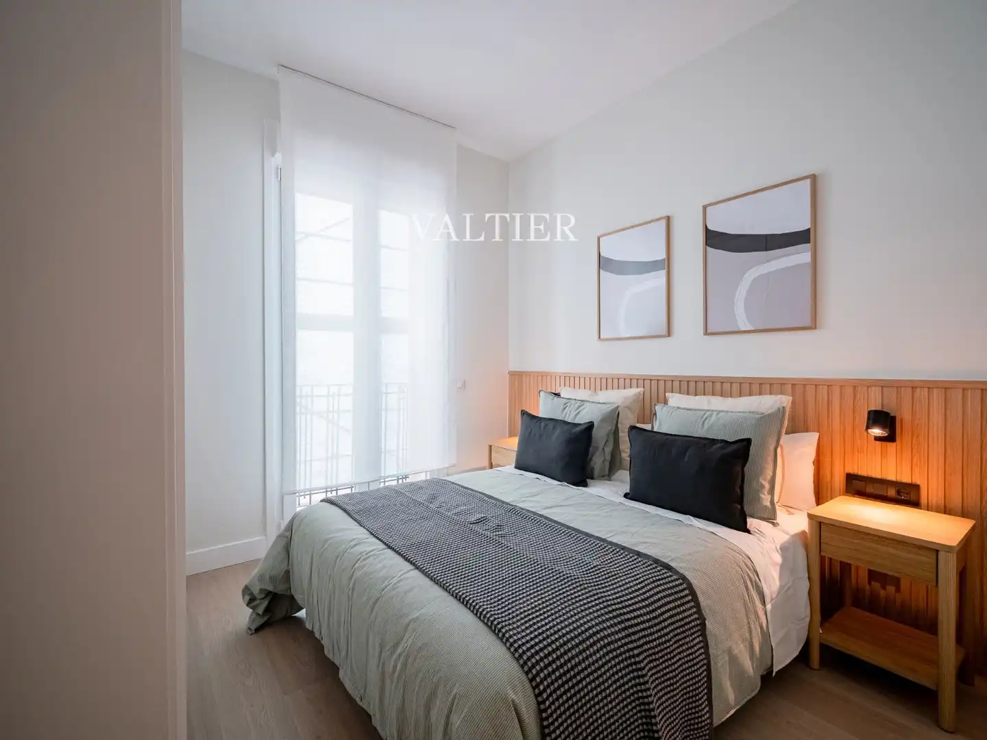Schlafzimmer von Wohnung zur Miete in Madrid mit Klimaanlage, Heizung und Möbliert