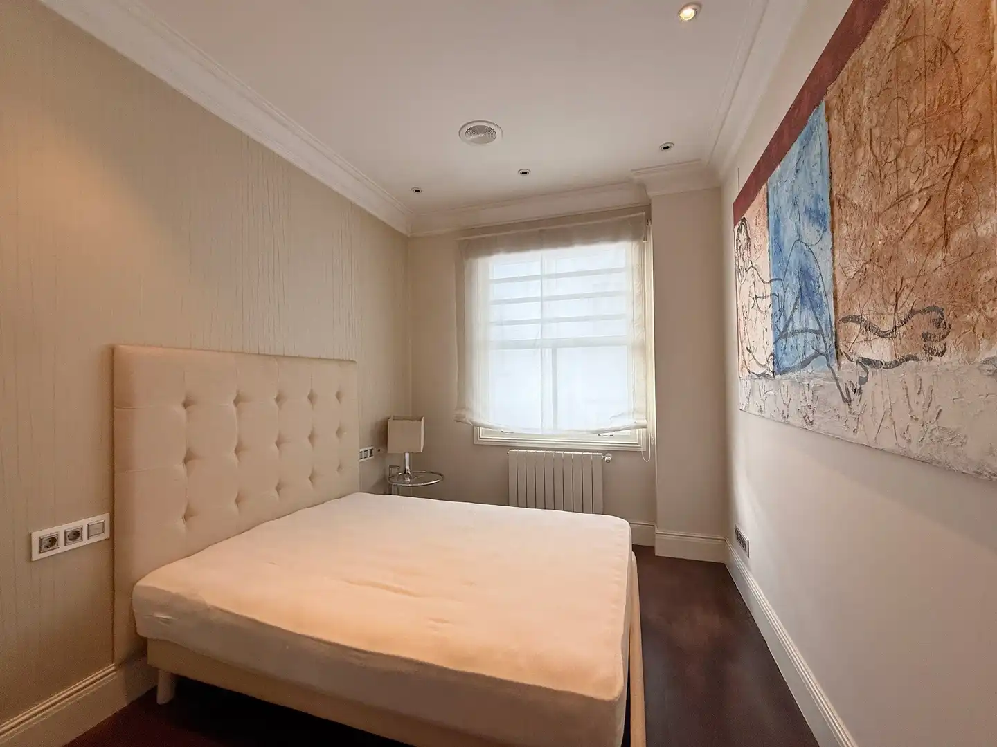 Schlafzimmer von Wohnung zur Miete in A Coruña Capital  mit Heizung, Parkett und Balkon