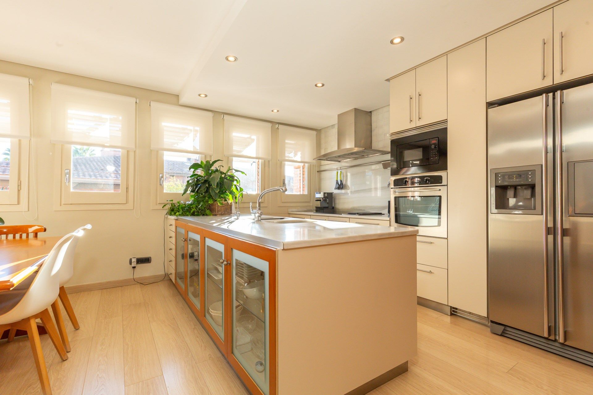 Kitchen of Single-family semi-detached for sale in Sant Cugat del Vallès  with Air Conditioner, Heating and Terrace