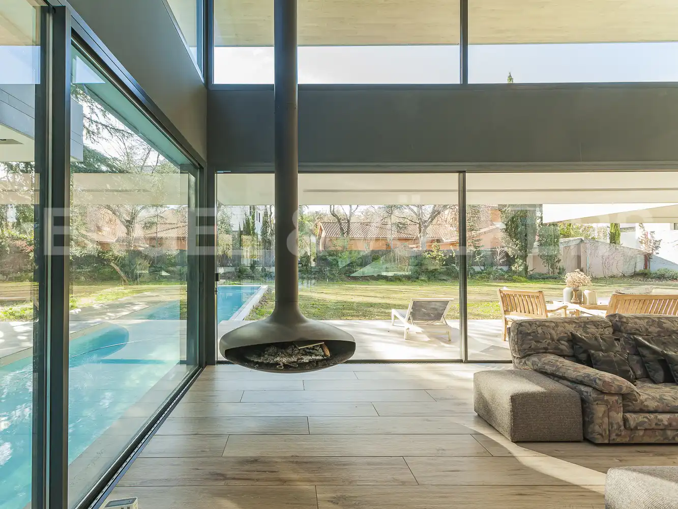 Sala d'estar de Casa o xalet de lloguer en Sant Cugat del Vallès amb Aire condicionat, Calefacció i Jardí privat