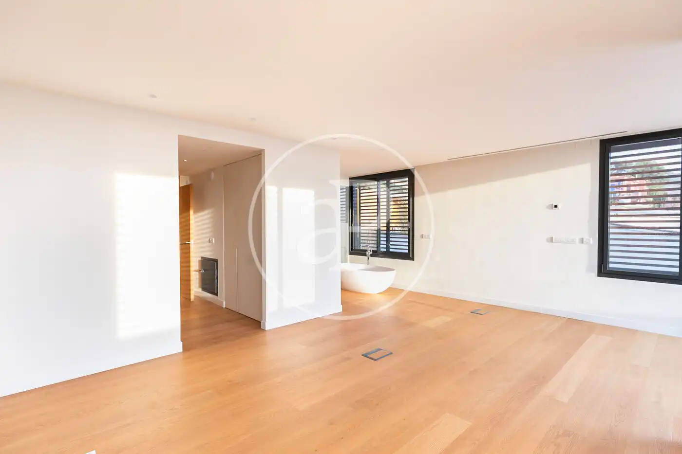 Living room of Flat for rent in Barcelona  with Air Conditioner, Heating and Private garden