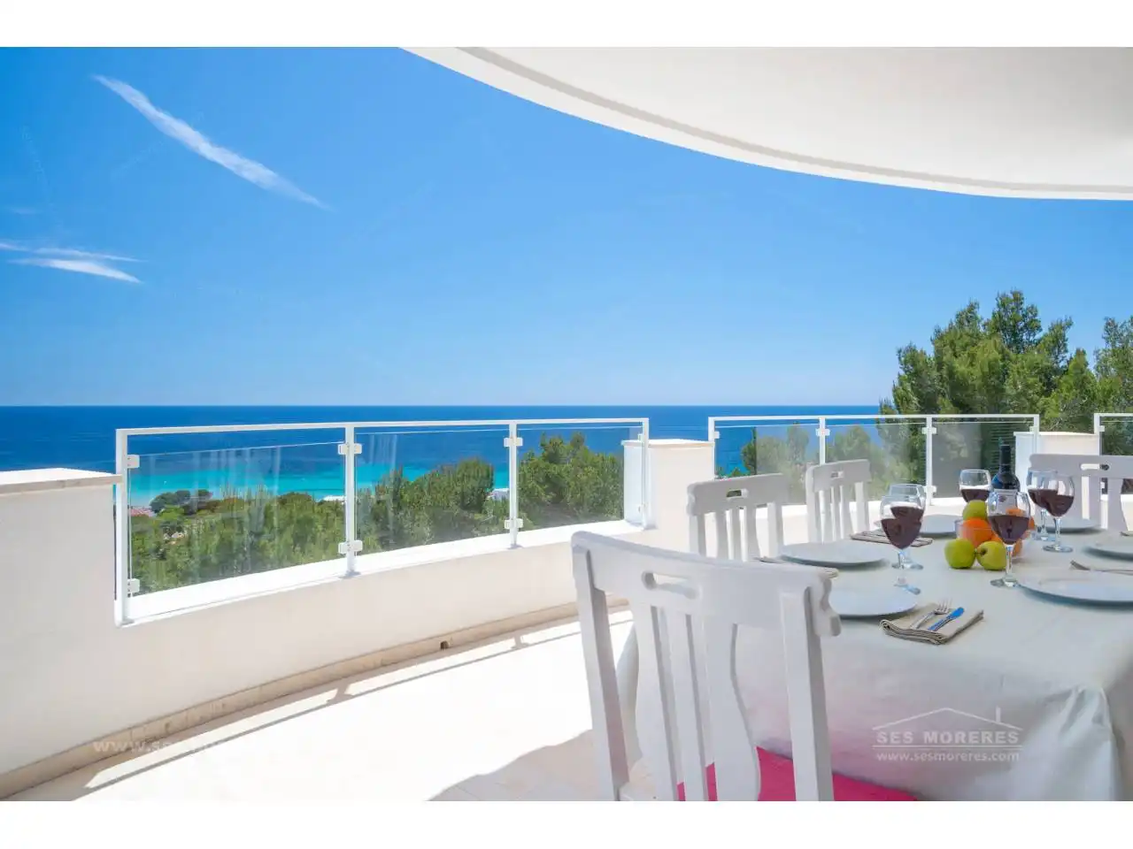 Terraza de Casa o chalet en venta en Es Migjorn Gran con Jardín privado, Terraza y Piscina