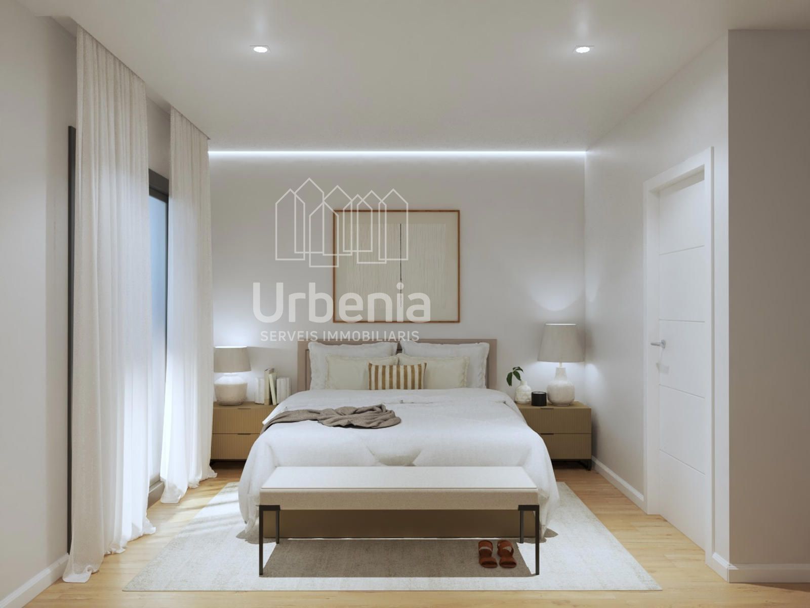 Bedroom of Flat for sale in Arenys de Mar  with Air Conditioner, Heating and Private garden